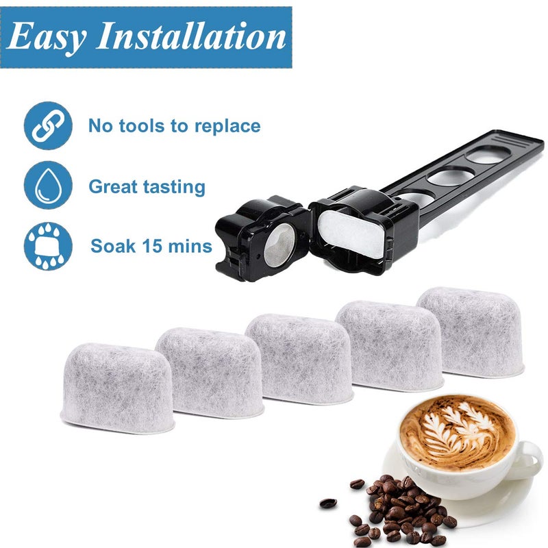 PUREUP Replacement Charcoal Water Filters for All Cuisinart Coffee Machines - Cuisinart Compatible (NOT KEURIG) Filters Fit Both Newer & Older Models Cuisinart Coffee Makers Pack of 12 - Image 2
